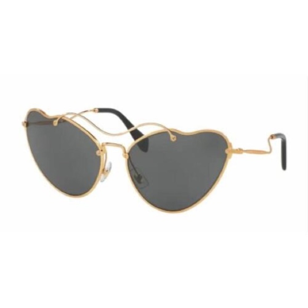NWT Miu Miu Butterfly Cat eye Gold Stylized sunglasses